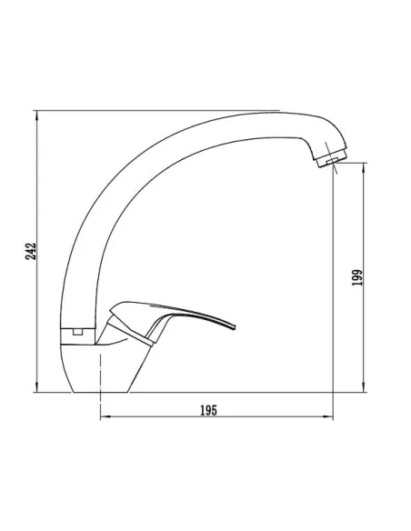 Змішувач для кухні Venta VX446YC