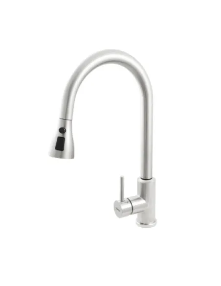 Змішувач для кухні Venta VS402UA із сенсорним датчиком, нержавіюча сталь, сатин