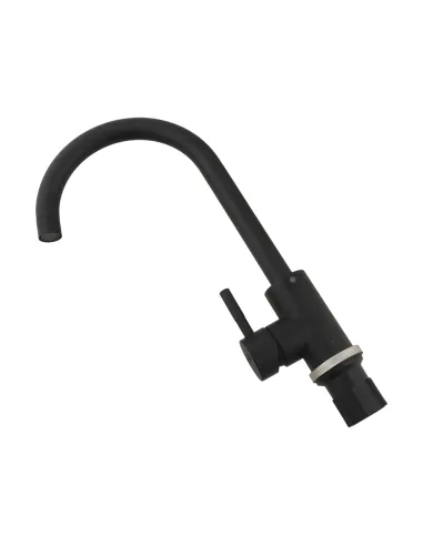 Смеситель для кухни Venta VS402US-black-03, нержавеющая сталь, черный