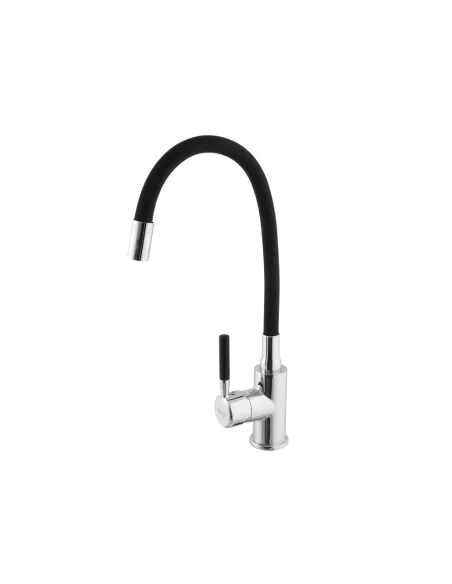 Смеситель для кухни Venta VZ445SC, с гибким изливом, черный Смеситель для кухни Venta VZ445SC, с гибким изливом, черный
