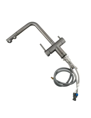 Смеситель для кухни Venta BK82FEG с подключением к фильтру осмоса, графит