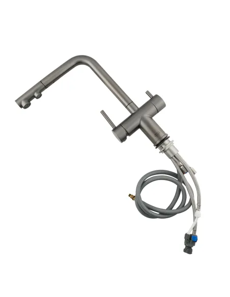 Смеситель для кухни Venta BK82FEG с подключением к фильтру осмоса, графит