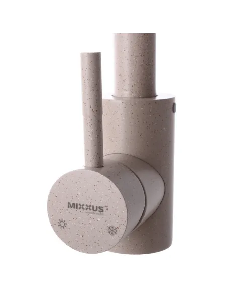 Смеситель для кухни Mixxus SUS-011 SS2791, нержавеющая сталь, бежевый