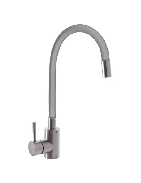 Смеситель для кухни Mixxus SUS-011 Refl. Gray SS0008 с серым гибким изливом Смеситель для кухни Mixxus SUS-011 Refl. Gray SS0008 с серым гибким изливом