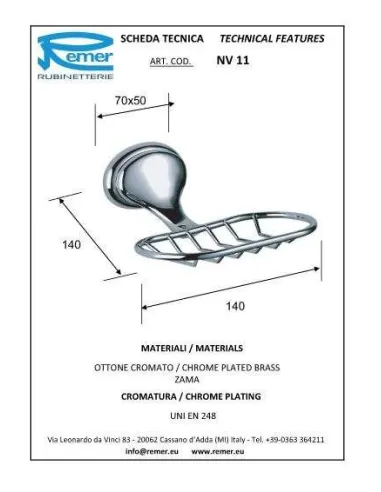Мильниця Remer 900 NV11 (сітка, металева) - 1