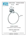 Полотенцедержатель Remer 900 NV44 кольцо, хром - 1