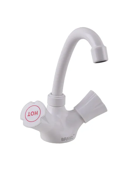 Смеситель для умывальника Bravo B2-00-401 ABS пластик, двухвентильный