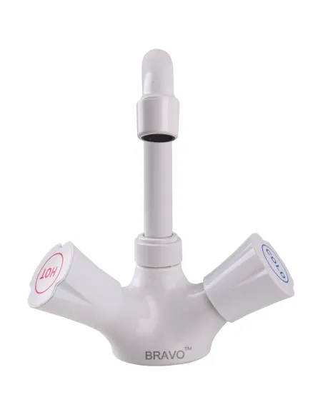 Смеситель для умывальника Bravo B2-00-401 ABS пластик, двухвентильный