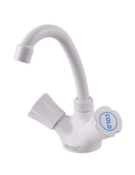 Смеситель для умывальника Bravo B2-00-401 ABS пластик, двухвентильный