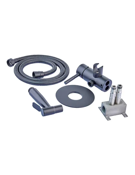 Смеситель для биде Mixxus SUS-333 Black MI6036 с гигиеническим душем