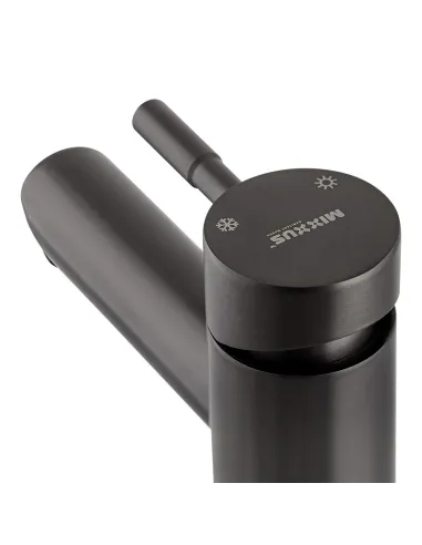 Змішувач для умивальника Mixxus SUS-001-High Graphite MI5905 нержавіюча сталь, чорний