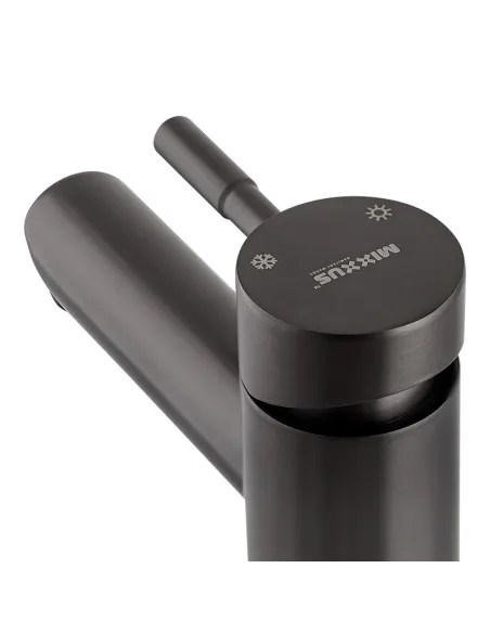 Змішувач для умивальника Mixxus SUS-001-High Graphite MI5905 нержавіюча сталь, чорний