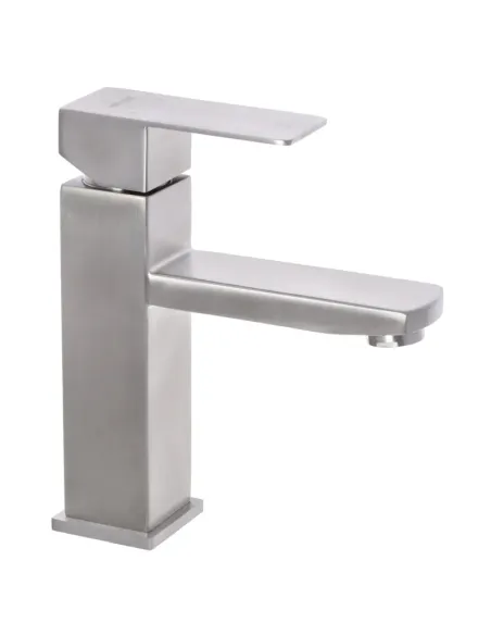 Смеситель для умывальника Mixxus KUB-001 SS2806 нержавеющая сталь