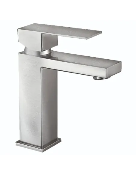 Змішувач для умивальника Mixxus KUB-001-Heavy MI6347 нержавіюча сталь