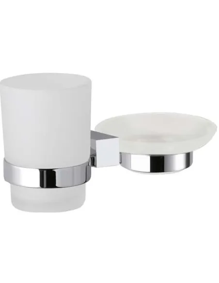 Мыльница со Стакан для ванной комнатыом Remer Square SQ17 - 1
