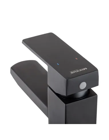 Змішувач для умивальника Mixxus KUB-001 MI2810 Black нержавіюча сталь, чорний