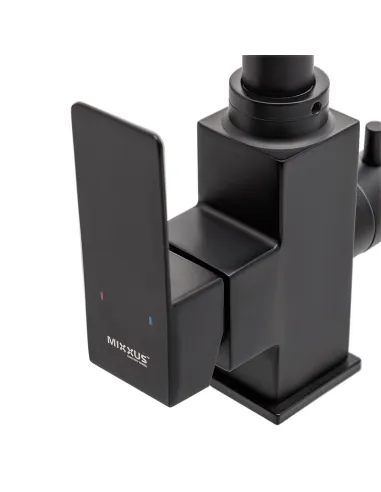 Змішувач для кухні Mixxus KUB-021 MI5865 Black із підключенням до фільтра