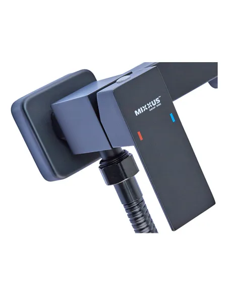 Змішувач для біде Mixxus KUB-222 MI6019 Black з гігієнічним душем, чорний