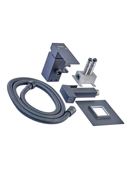 Змішувач для біде Mixxus KUB-333 MI6040 Black з гігієнічним душем, чорний