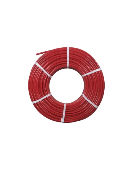 Полиэтиленовая труба Raftec Pex-A Evoh Spain RPXA16200 с кислородным барьером 16x2 мм, 200 метров, красная Полиэтиленовая труба Raftec Pex-A Evoh Spain RPXA16200 с кислородным барьером 16x2 мм, 200 метров, красная