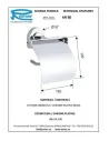 Держатель для туалетной бумаги Remer Arte AR60 с крышкой - 1