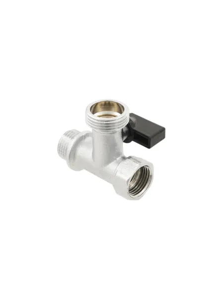 Приладовий кран кульовий Raftec KSM010201, потрійний, 1/2х3/4х1/2 дюйми