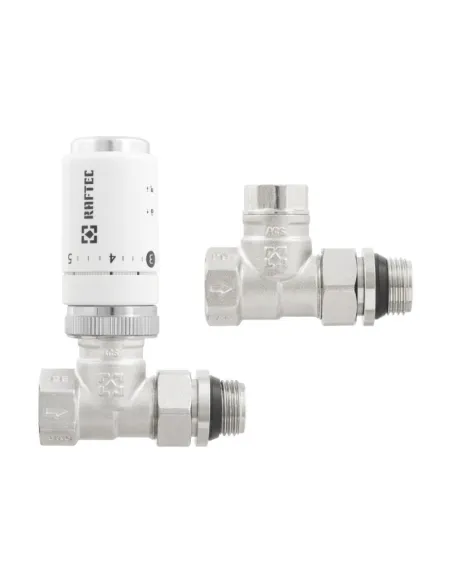 Комплект термостатический для радиатора Raftec KNT 11 M30 прямой, 1/2 дюйма