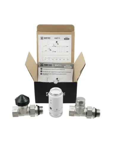 Комплект термостатический для радиатора Raftec KNT 11 M30 прямой, 1/2 дюйма