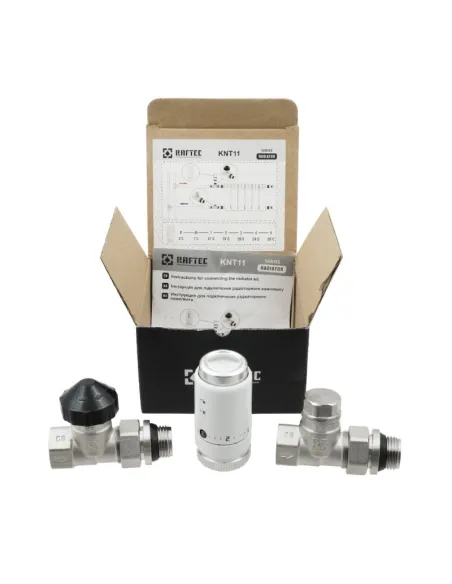 Комплект термостатичний для радіатора Raftec KNT 11 M30 прямий, 1/2 дюйми