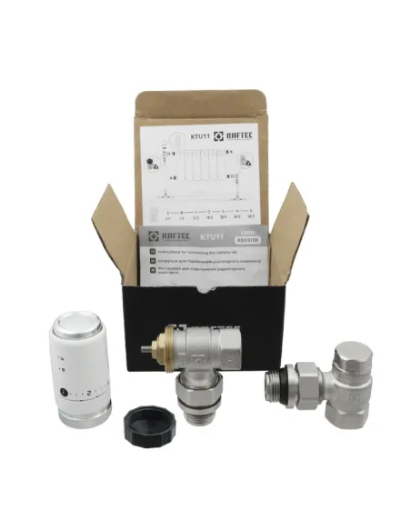 Комплект термостатический Raftec KTU 11 M30 угловой, 1/2 дюйма
