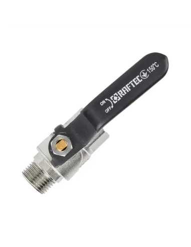 Кран кульовий прямий Raftec Black PN40 НВ DRH41 1 1/4 дюйма