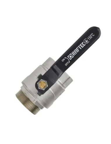 Кран кульовий прямий Raftec Black PN40 НВ DRH41 1 1/4 дюйма