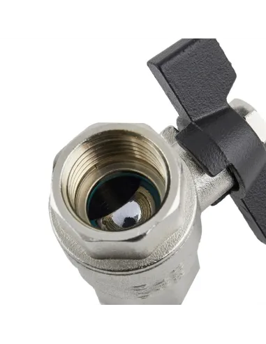 Кран кульовий прямий Rafteс Black PN40 ВВ DRB1 1/2 дюйма