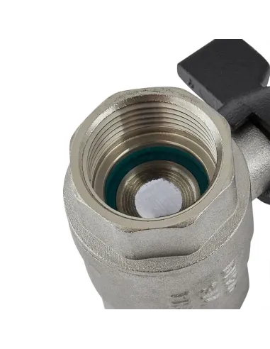 Кран кульовий прямий Rafteс Black PN40 ВВ DRB1 1/2 дюйма