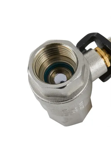 Кран кульовий прямий Raftec Black PN20 ВВ DRH5 1 1/2 дюйма