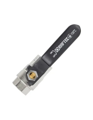 Кран шаровой прямой Raftec Black PN40 ВВ DRH1 1/2 дюйма