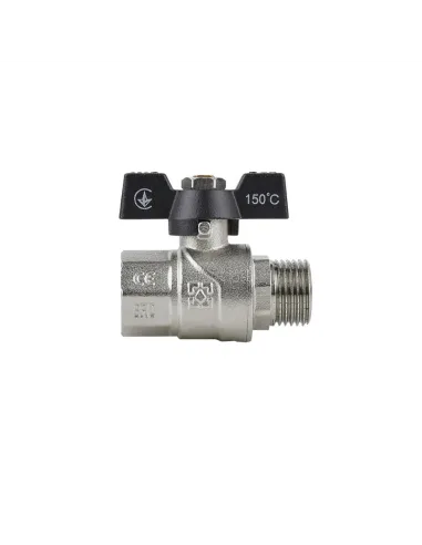 Кран кульовий прямий Raftec Black PN40 НВ DRB31 1 дюйм