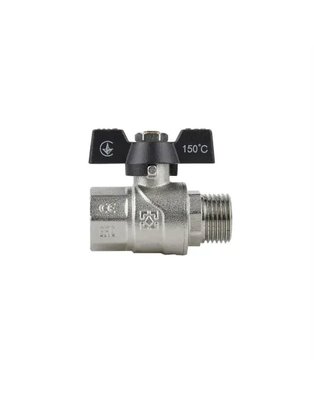 Кран кульовий прямий Raftec Black PN40 НВ DRB31 1 дюйм