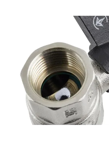 Кран шаровой прямой Raftec Black PN40 НВ DRB31 1 дюйм