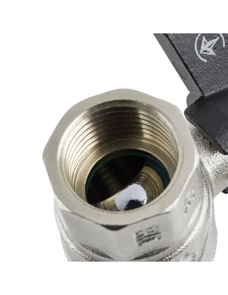 Кран шаровой прямой Raftec Black PN40 НВ DRB31 1 дюйм