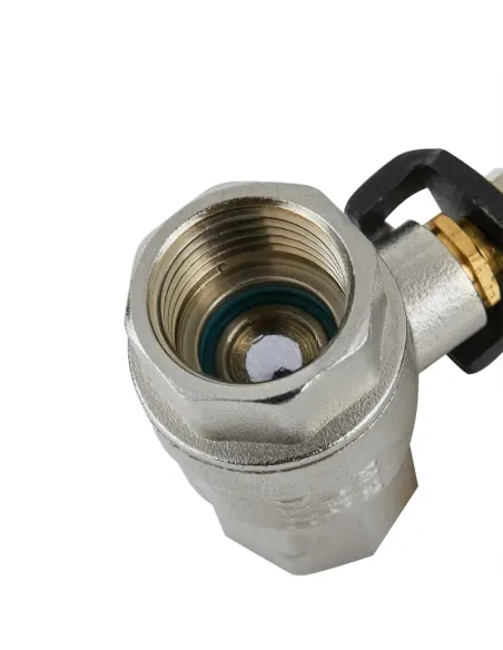 Кран шаровой прямой Raftec Black PN20 ВВ DRH4 1 1/4 дюйма