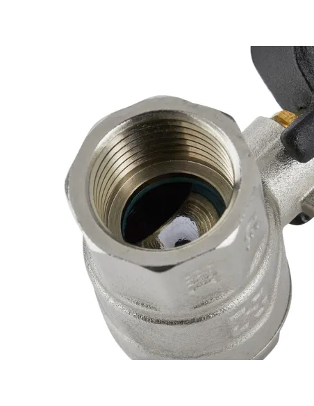 Кран шаровой прямой Raftec Black PN20 ВВ DRH4 1 1/4 дюйма