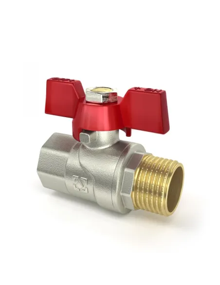 Кран шаровой прямой Raftec Red PN40 НВ CBB-031 1 дюйм