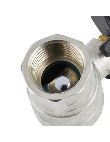 Кран шаровой прямой Raftec Black PN40 НВ DRH11 1/2 дюйма