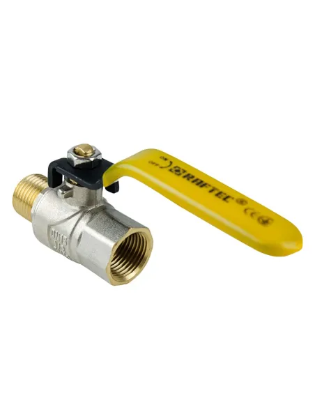 Кран шаровой для газа Raftec Yellow PN40 НВ GRH11 1/2 дюйма