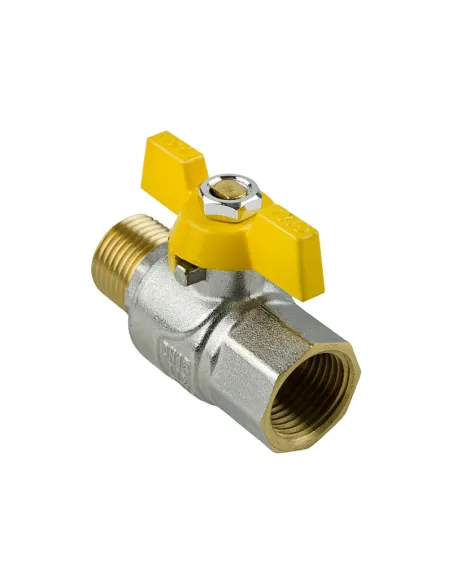 Кран шаровой для газа Raftec Yellow PN40 НВ GRB11 1/2 дюйма