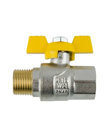 Кран кульовий для газу Raftec Yellow DN20 НВ GRB21 3/4 дюйма