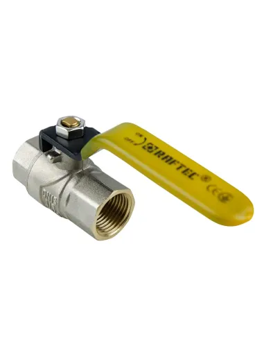 Кран шаровой для газа Raftec Yellow DN20 ВВ GRH2 3/4 дюйма