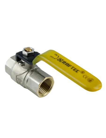 Кран шаровой для газа Raftec Yellow DN20 ВВ GRH2 3/4 дюйма Кран шаровой для газа Raftec Yellow DN20 ВВ GRH2 3/4 дюйма