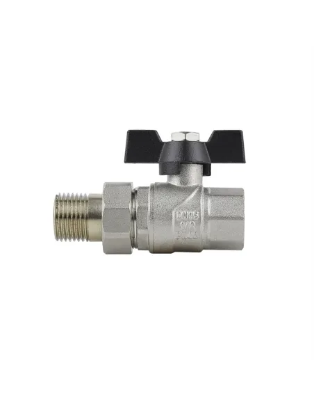 Кран кульовий Raftec Black PN40 ВН DRBS2 3/4 дюйма прямий з американкою